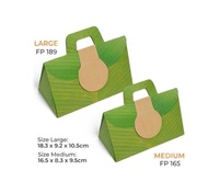 rice pack lunck box bungkus nasi kertas makanan large daun isi 50pcs