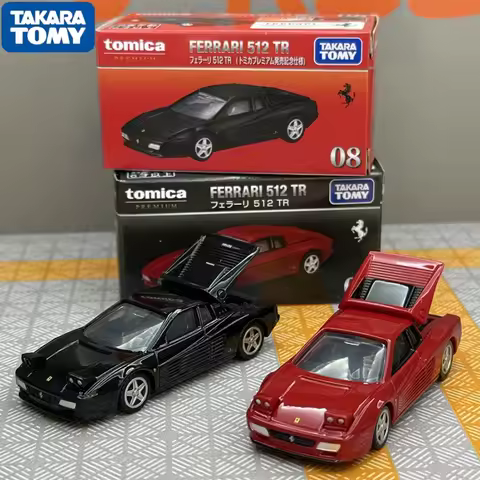 Takara Tomy Tomica Tp08 Ferrari Mini Car Cars 512tr Hot Pop 1:64 Car Alloy Toys Vehicle Diecast Meta