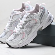 NB 530 Retro Daddy Style Mesh Low-Top Casual Sneakers Silver Pink