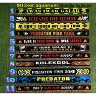 CHANA PREDATOR FISH AQUARIUM STICKER 60 CM 50 CM 40 CM 30CM fish tank aquarium accessories