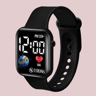 2025 Children's Watch Square LED Electronic Watch Single Hole Strap Simple Fashion Smart Watch