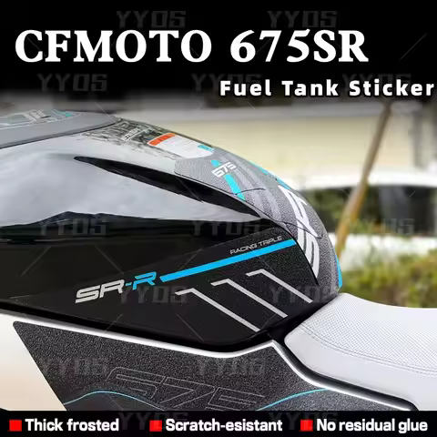 For CF MOTO 675SRR 675 SR-R 675 sr 675sr-r Motorcycle Accessories Sticker Frosted Fuel Tank Pad Trac