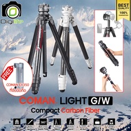 Coman Tripod Light G/W Carbon Fiber ขาตั้งกล้องเกรดโปร แบบพกพา ( Light G Light W ) - Digilife Thaila