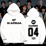 Hoodie Stray Kids Kpop SKZ KARMA Premium Oversize Korean Style Sweater Hoodie Zipper SKZ Karma Bangc