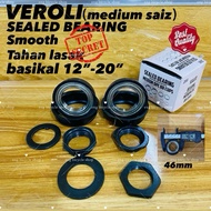 VEROLI BICYCLE CRANK BEARING/BEARING TENGAH BASIKAL/bearing bicycle/Sealed bearing/medium saiz beari