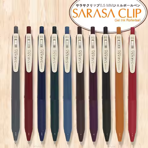 Japanese ZEBRA Zebra JJ15 Retro Gel Pens SARASA Press Color Neutral Pen Vintage Ballpoint Canetas Fo