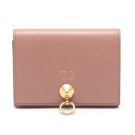 【二手】Fendi By The FENDI卡包 8M0217 粉紅米色皮革 By The Way 卡包 女二手 B