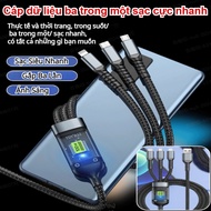 1.2m Super Fast Charging Three-in-One Data Cable 100w Super Fast Charging Data Cable One to Three Br