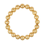 【正佳珠寶】天鐵 頂級金黃天鐵隕石 10mm 天鐵鎳鐵隕石手珠