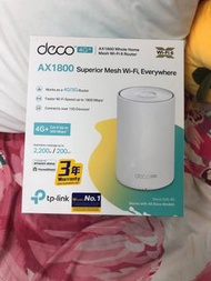 9成新Deco AX1800 4G+  Sim卡路由器