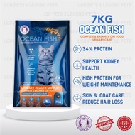 LGD PETS Makanan Kucing 34% Protein Ocean Fish 7KG Urinary Health Support