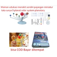 Educational toys, self-reducing miniature solar system display 9 planets, solar system planetary