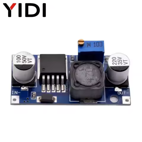 5pcs DC-DC LM2596 LM2596S-ADJ Step Down Buck Converter 3.2-40V to 1.25-35V Adjustable Power Supply M
