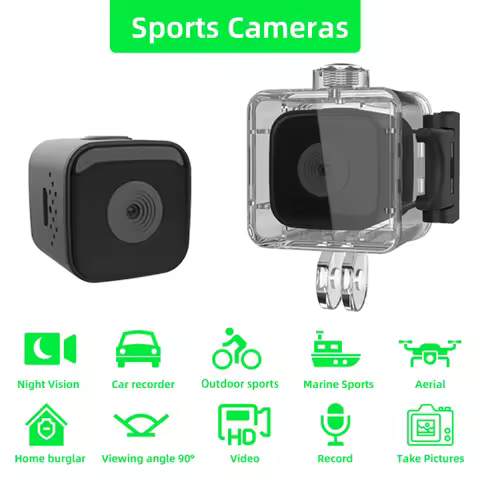 SQ28 Mini Camera Outdoor HD 1080p Sports Camera Diving Action Camera Waterproof Vehicle Mounted Ridi