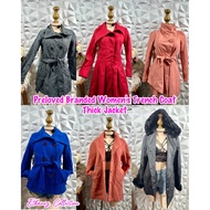 Preloved Women's Trench Coat, Winter Coat, Long Coat Woman, Wool Coat, Puffer Jacket Women Trench Co