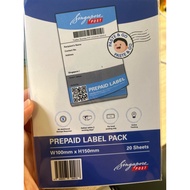 Singpost Prepaid Labels 20pc [OPT NORMAL MAIL]