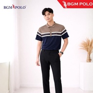 BGM POLO COLLAR T SHIRT STRIPED 3305-BP-CS188S3305-CNCTW