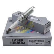 4/6PCS Dual Iridium Spark Plug 91578 DILKAR7G11GS untuk Honda Accord CR-V Civic K24W K24W9 Acura ILX