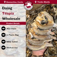 1 KG Premium Tilapia Daing Cebu - Traditional Dried Tilapia Fish ( in plastic bag )