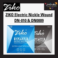 ZIKO ELECTRIC GUITAR STRING DN-010 & DN-009
