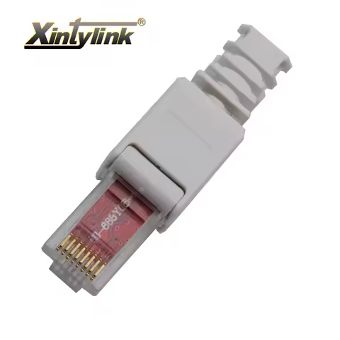 xintylink rj45 Toolless connector ethernet cable plug cat5 cat5e cat6 network 8P8C utp unshielded mo