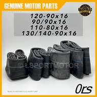 16" ORS TUBE INNER TYRE TUBE MOTORCYCLE (120-90x16) (90/90x16) "3.50x16" (110-80x16) (130/140-90x16)