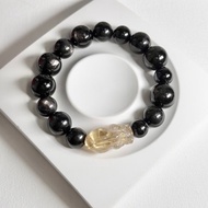 金髮晶貔貅。金運石手串