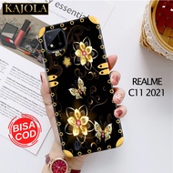 Case Hp Realme C11 2021 - Casing Hp Realme C11 2021 - KAJOLA - Fashion Case Kupu Kupu - Kesing Realme C11 2021 - Case Realme C11 2021 - Silicon Hp - Kondom Hp - Pelindung Hp - Softcase - Hardcase - Case Handpone - Cover Hp - CASEMURAH - HONTINGA