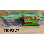 SNAPWARE PYREX (2 IN 1) ROUND GLASS STORAGE CANISTER