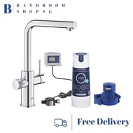 Grohe Blue Pure Minta Starter Kit With Pull-out Kitchen Tap Faucet 30591000
