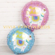 6pcs 18inches Alpaca Llama Foil Balloon