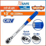 WADFOW torque wrench drive type 1/4"-1/2", length 209–565mm, torque 1–6Nm and 60–330Nm flexible