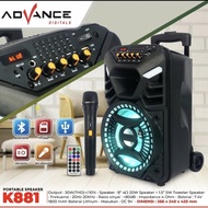 Speaker meeting bluetooth Advance K881N ukuran jumbo speaker 8 inci