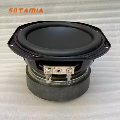 SOTAMIA 1Pcs 4 Inch Mid-woofer Speaker 6 Ohm 35W Low-frequency Super Powerful Small Steel Cannon DIY