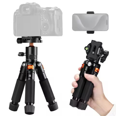 K&F CONCEPT Mini Desk Tripod 21.6'' Compact Small Tripod with Ball Head Load up to 13.22 Lbs/6 KG 1/