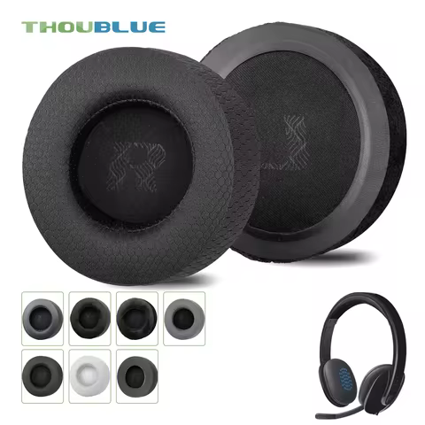 THOUBLUE Replacement Ear Pad for Logitech H540 Headphones Earpads Earmuffs Cushion Cover Sleeve