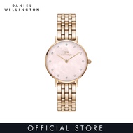 Daniel Wellington Petite Lumine 28mm 5-Link Rose Gold MOP Pink Dial - Watch for women - Stainless Steel watch strap - Crystals dial - DW official - Womens watch - Female watch - Ladies watch - Authentic นาฬิกา ผู้หญิง