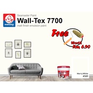 7 Litres Seamaster Paint Interior Wall-Tex Merry White #589. Cat dinding dalam rumah