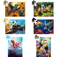 6 Pack 24 Large Piece Puzzle for Seniors Paper Dementia Puzzles for Elderly Adults Easy Puzzle Hummi