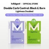 Mildgent Fat-torcher Combo: White Kidney Bean + Apple Cider Vinegar (10ml x 60 Packs)