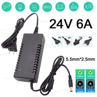 24Volt Universal AC 110V 220V to DC 24V 6A Adapter Power Supply Converter Charger Switch LED Strips 