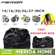 Merida Foldable Bicycle Bag 14/16/20/26 Inch Waterproof Folding Bicycle Storage Bag Ultra-light Portable Bicycle Luggage Bicycle Accessories