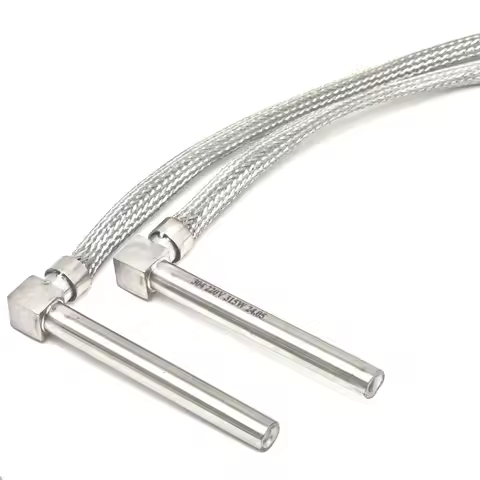 220V 315W Right Angle Cartridge Heater 9.5x80mm L Shape Electric Tubular Heater 1m Wire Heating Elem