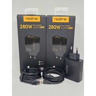 REALME 280W Black Travel Charger Support Super Vooc Micro Cable Type C/