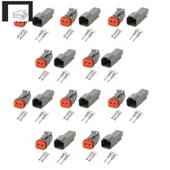 DT 2-Pin Waterproof Electrical Connector DT06-2S DT04-2P Inlet Air Temperature Sensor Plug with Roun