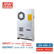 MEAN WELL  LRS-600-27  DC27V 22.2A 599.4W Single Output Switching Power Supply Replace SE-600-27