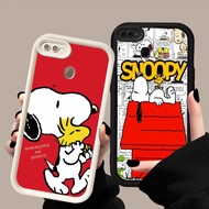 BR-30 Snoopy Soft Silicone Casing for OPPO A7 F7 A12s A12 F9 A5S Realme 2 Pro