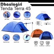 TENDA DHANI TERRA TENT 45 MOUNTAIN CAMPING 4-5 person