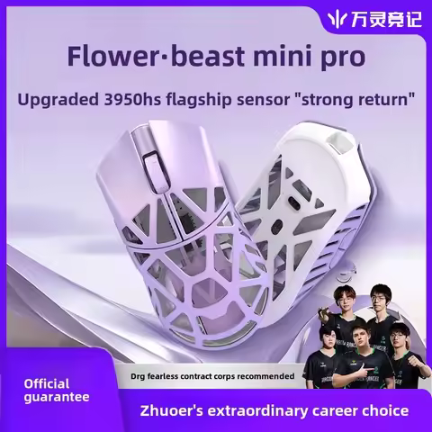 Wlmouse Beast X Mini Pro Magnesium Alloy Lightweight Wireless Gaming Mouse 8K PAW3950HS 30000DPI Onl