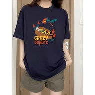 [2 Days Shipping] XH100% Cotton Short-Sleeved T-Shirt Women Tops Korean Style Loose Summer Clothes C